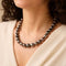 Tecla - Collier en perles grises des mers du Sud 58 Facettes FB11736