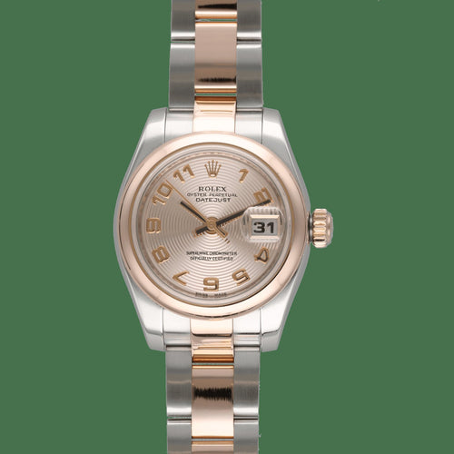 Rolex Oyster Datejust Lady - Montre 26 mm en or rose 18k et acier 58 Facettes FB11829