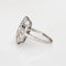 Bague 51 Art déco - Bague bouclier en platine 900, diamants et saphirs 58 Facettes G14026