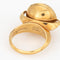 Bague 49 A Castelo - Bague spinner cinétique vintage en or jaune 18 carats et diamant 58 Facettes G14028