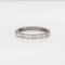 Bague 48 Bague alliance éternité ancienne française en platine 900 et diamants 58 Facettes G14048