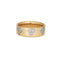 Bague 59 Bague ajourée vintage en or jaune 14 carats et diamants 58 Facettes G14090