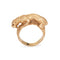 Bague 59 Bague panthère vintage en or jaune 14k, pierres rouges 58 Facettes G14085