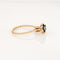 Bague Bague tulipe vintage en or jaune 14 carats, saphirs et diamant 58 Facettes G14094