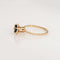 Bague Bague tulipe vintage en or jaune 14 carats, saphirs et diamant 58 Facettes G14094