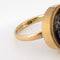 Bague 57 Bague micro-mosaïque victorienne aux chérubins en or jaune 14k 58 Facettes G13903