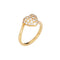 Bague 50 Cartier - Bague cœur pavée de diamants en or jaune 18k 58 Facettes G14115