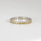 Bague 56 Bague alliance éternité en or blanc 18 carats et saphirs jaunes 58 Facettes G14143