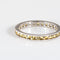 Bague 56 Bague alliance éternité en or blanc 18 carats et saphirs jaunes 58 Facettes G14143