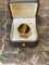 Bague 53 C. Escher - Bague cocktail cabochon œil de tigre en or jaune et diamants 58 Facettes B384