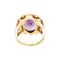 Bague 51 Bague Pompadour - Améthyste, saphirs roses et diamants en or rose 14 carats 58 Facettes B343