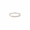 Bague 50.5 Alliance demi-tour diamants 0,23 carat en or gris 18 carats 58 Facettes BD69