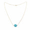 Collier Collier turquoise 14 mm en or jaune 18 carats 58 Facettes C117