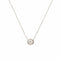 Collier Collier pendentif pneu - Diamant 1 carat en or gris 18 carats 58 Facettes C159