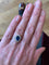 Bague 53 Bague pompadour saphir 1,50 ct et diamants en or gris 18 carats 58 Facettes BSA105