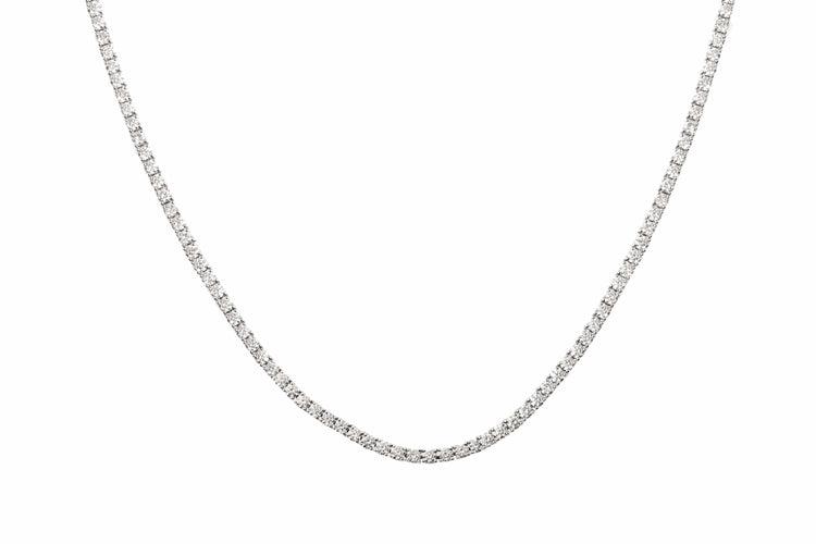 Collier Collier rivière diamants en or gris 18 carats 58 Facettes C142