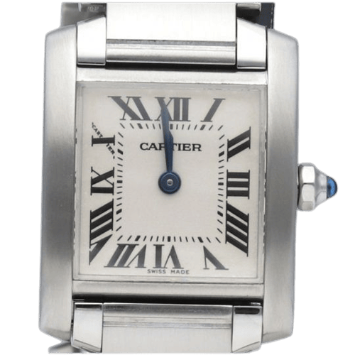 Cartier Tank Française - Montre en acier et diamants 58 Facettes MT47807