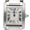 Cartier Tank Française - Montre en acier et diamants 58 Facettes MT47807