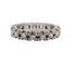 46 Alliance américaine Art déco en or blanc 18k et diamants 58 Facettes A07657
