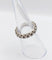 46 Alliance américaine Art déco en or blanc 18k et diamants 58 Facettes A07657