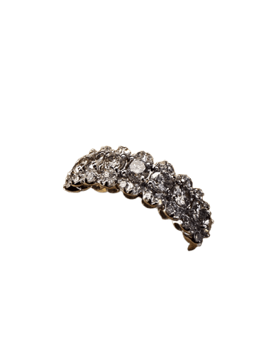 54 Bague vintage en or blanc 18K et diamants 58 Facettes Ref 4528