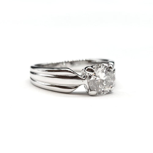 52 Bague solitaire en or blanc et diamant 58 Facettes BOV/260042