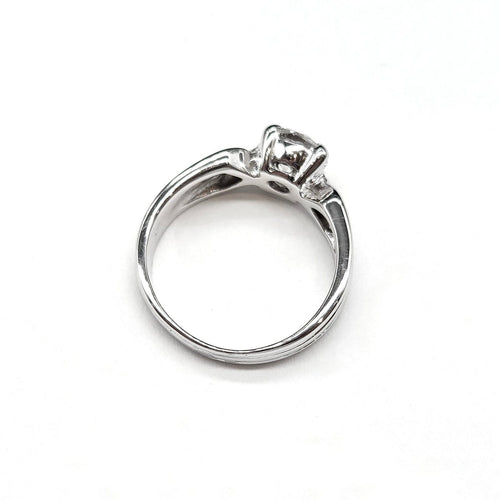 52 Bague solitaire en or blanc et diamant 58 Facettes BOV/260042