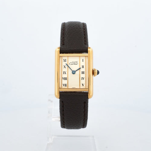 Cartier Tank Must - Montre SM en vermeil cadran ivoire 58 Facettes 534
