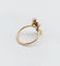 51 Bague fleur Art nouveau en or 18k, platine, perles et diamants 58 Facettes A07565
