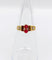 51 Bague toi et moi antique en or 18k, pierres rouges et perles 58 Facettes A07562