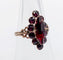 52 Bague marquise antique en or rose 18k et grenats 58 Facettes A07548