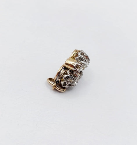 Pendentif antique en or 18k, platine et diamants 58 Facettes A07542