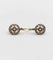 Dormeuses cible Art déco - Boucles d'oreilles en or 18k, platine et diamants 58 Facettes A07499