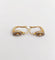 Dormeuses cible Art déco - Boucles d'oreilles en or 18k, platine et diamants 58 Facettes A07499