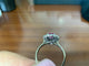 54 Bague en or blanc avec rubis et diamant 58 Facettes BA 504