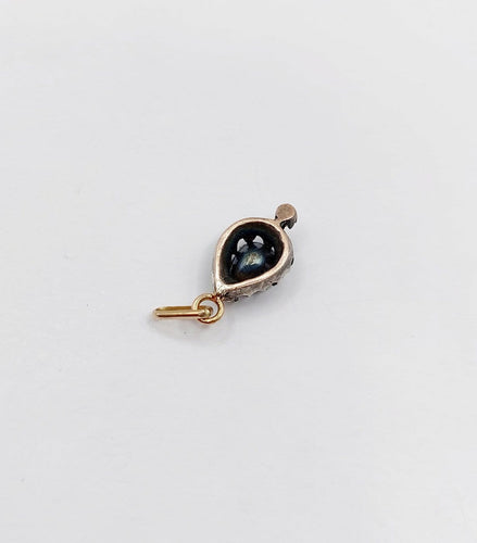 Victorien - Pendentif en or 18k, argent et diamant taille rose 58 Facettes A07488