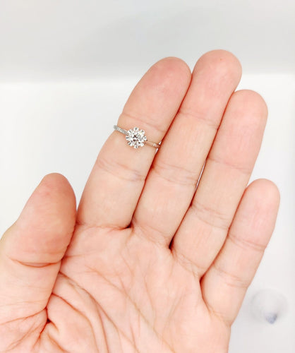 52.5 Bague solitaire Art déco en platine, diamant 0,35 ct 58 Facettes A07439