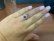 53 Bague en or blanc avec rubis et diamants 58 Facettes BA 523
