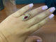 54 Bague marquise en or jaune 18K, rubis et diamant 58 Facettes BA 770