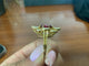 54 Bague marquise en or jaune 18K, rubis et diamant 58 Facettes BA 770