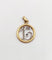 Pendentif chiffre 13 en or 18k et diamants taille rose 58 Facettes A07387