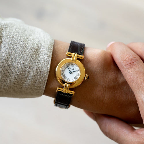 Cartier Must Colisée - Montre en vermeil cadran ivoire 58 Facettes 535