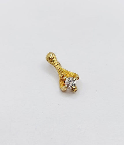Pendentif serre d'aigle en or 18k et diamant taille ancienne 58 Facettes A07343