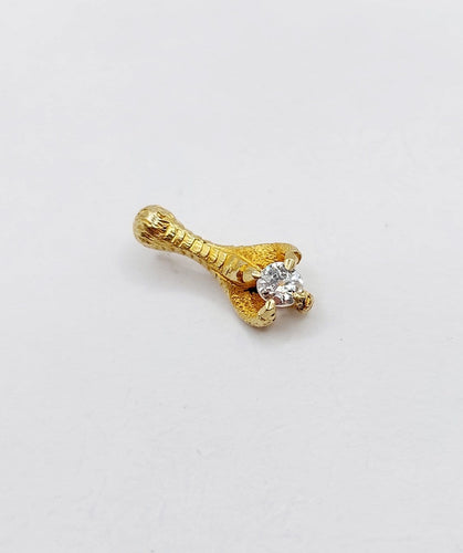 Pendentif serre d'aigle en or 18k et diamant taille ancienne 58 Facettes A07343