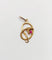 Pendentif serpent antique en or 18k et rubis 58 Facettes A07581