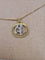 Collier vintage signe Gémeaux en or jaune et blanc 18 ct 58 Facettes CV-099