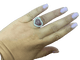 54 Bague cœur vintage en or blanc avec rubis et diamants 58 Facettes BA 1003