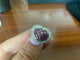 54 Bague cœur vintage en or blanc avec rubis et diamants 58 Facettes BA 1003