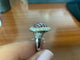 54 Bague cœur vintage en or blanc avec rubis et diamants 58 Facettes BA 1003