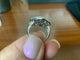 54 Bague cœur vintage en or blanc avec rubis et diamants 58 Facettes BA 1003